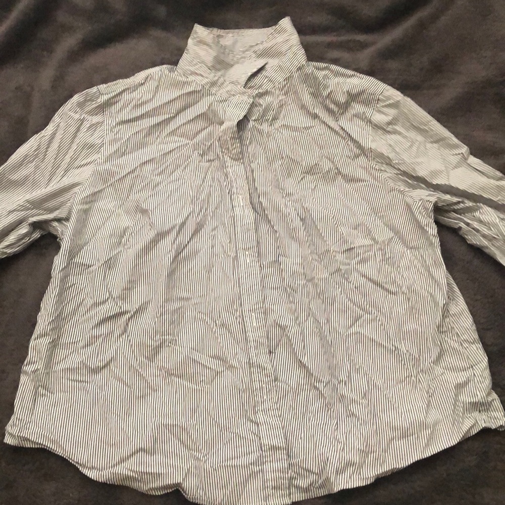 Striped button down shirt